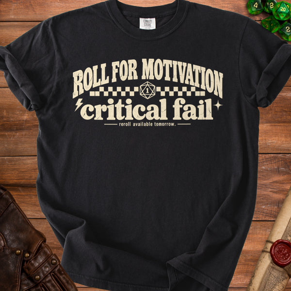 Critical Fail T-Shirt in Black