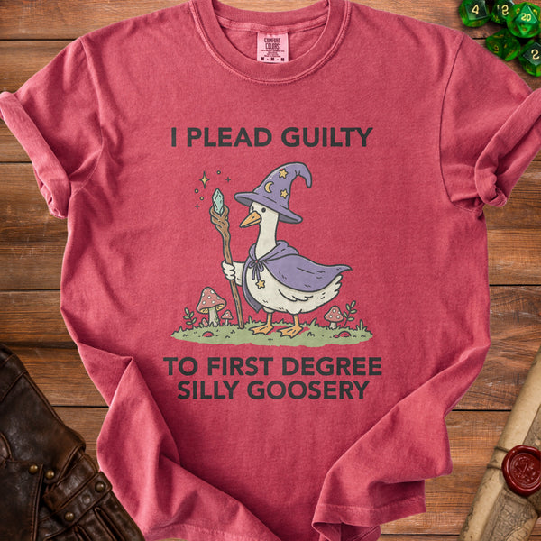 Guilty Goose T-Shirt in Crimson