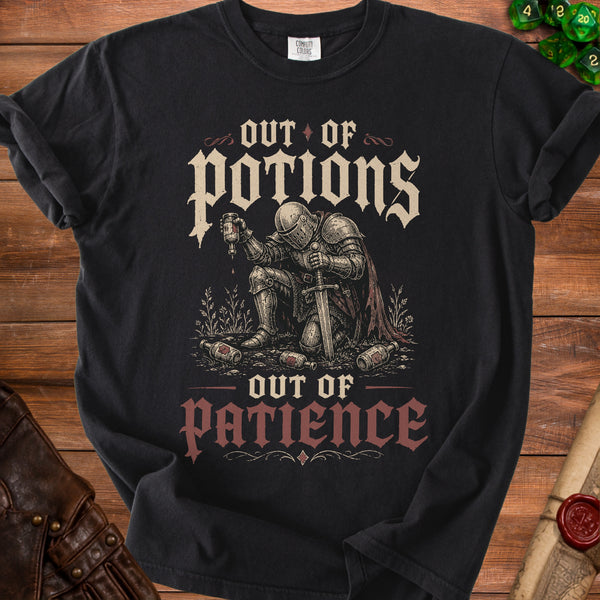 Out of Patience T-shirt in Black