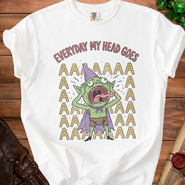 Head Goes AAAA T-shirt in White