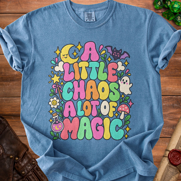 Chaos Magic T-shirt in Blue Jean