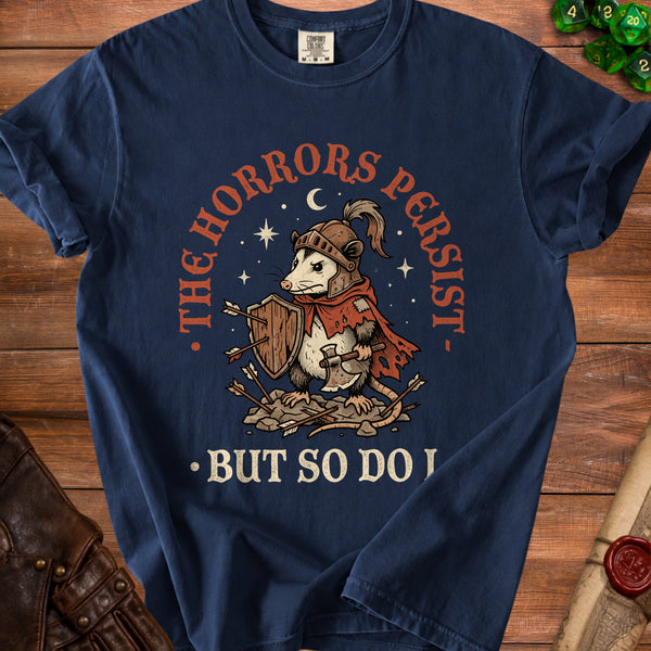 Opossum Knight T-Shirt in True Navy