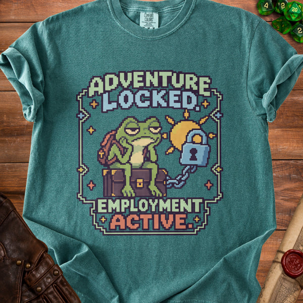 Adventure Locked T-Shirt in Blue Spruce