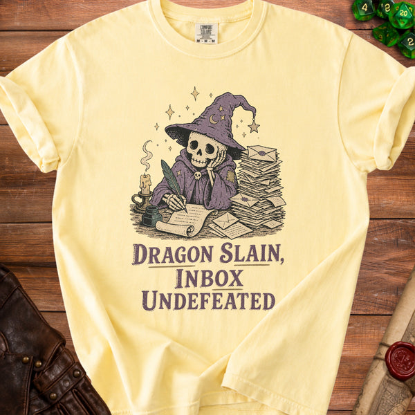 Inbox Undefeated T-Shirt in Butter