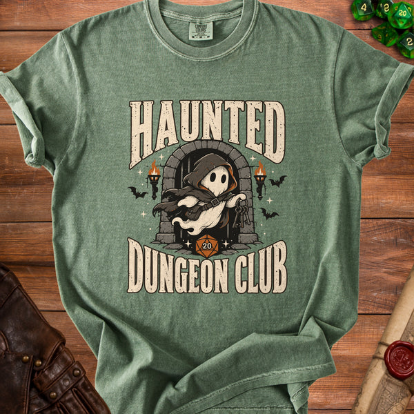 Haunted Dungeon T-Shirt in Moss