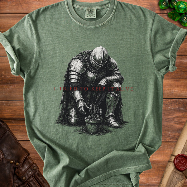 Fallen Knight Enduring Vigil T-Shirt in Moss