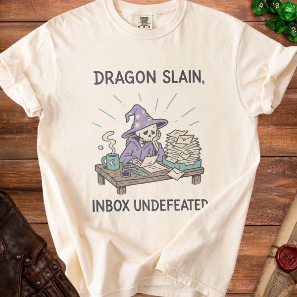 Inbox Wizard Final Boss Battle T-Shirt in Ivory