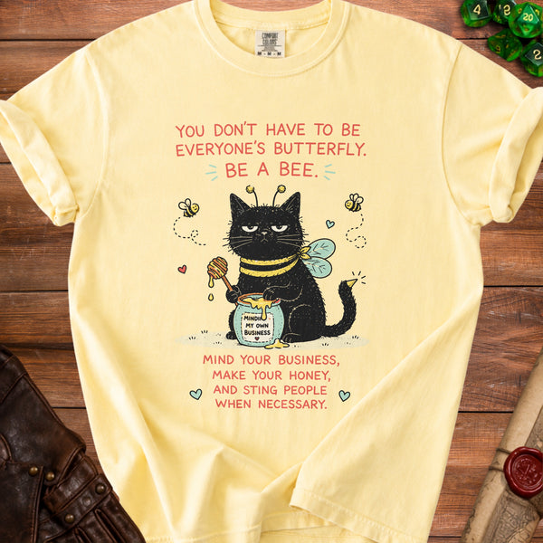 Grumpy Bee T-Shirt in Butter