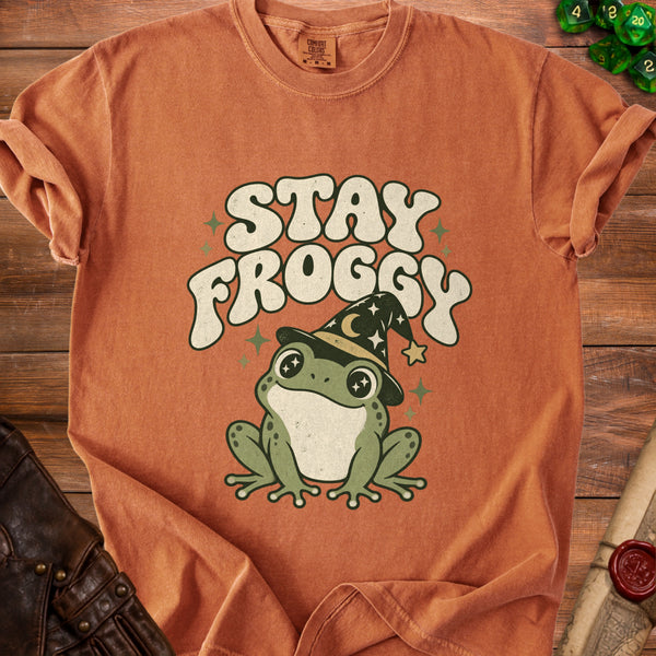 Stay Froggy T-shirt in Yam