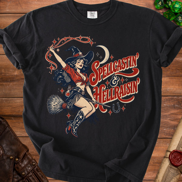 Spellcastin' Witch T-Shirt in Black