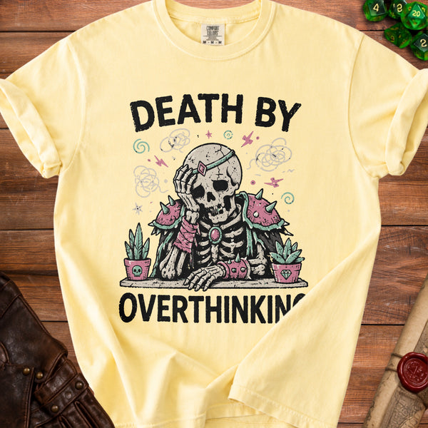 Death By Overthinking T-Shirt in Butter