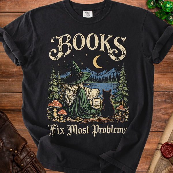 Bookish Witch T-Shirt in Black