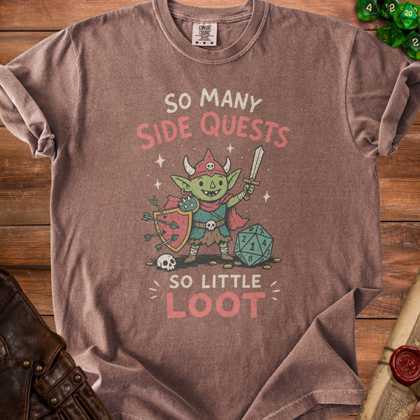 Side Quests T-Shirt in Espresso
