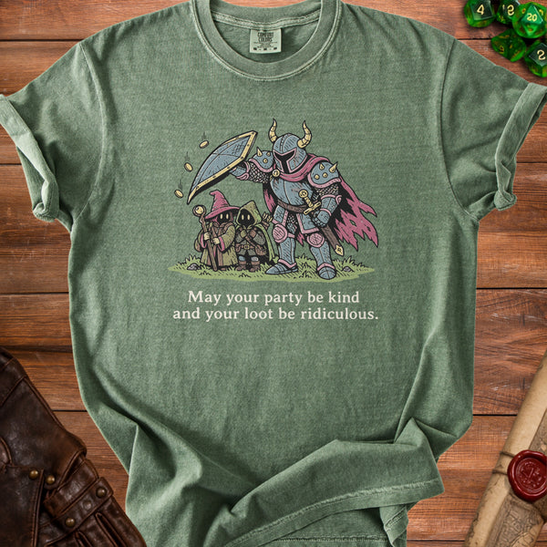 Kind Party T-Shirt in Moss