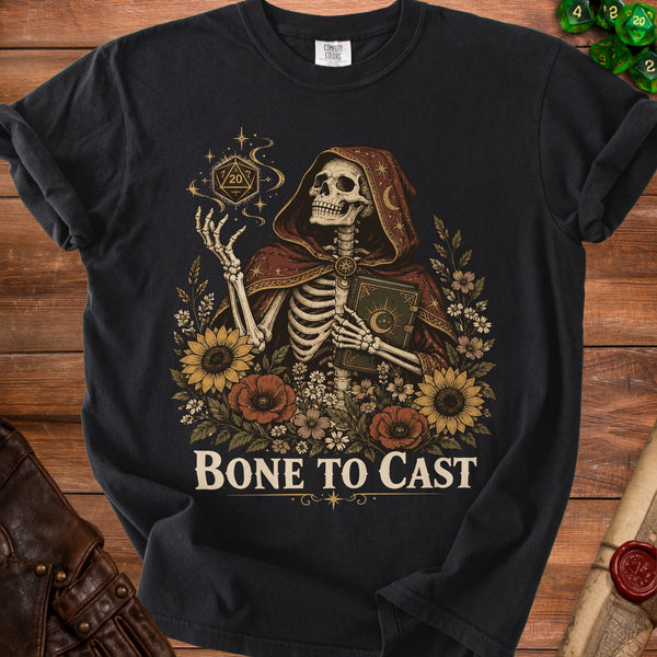 Bone To Cast T-Shirt in Black