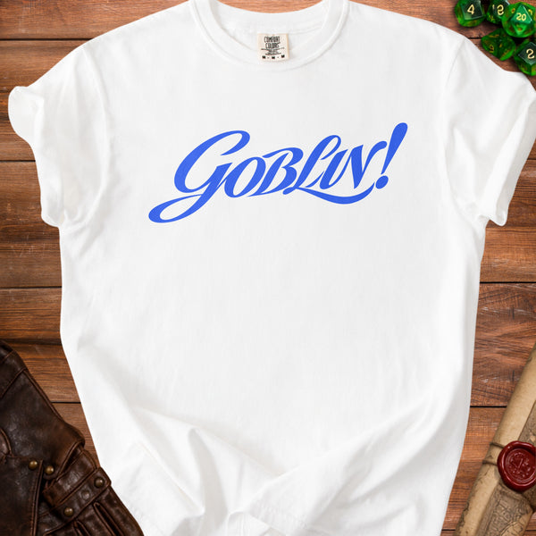 Goblin Script T-Shirt in White