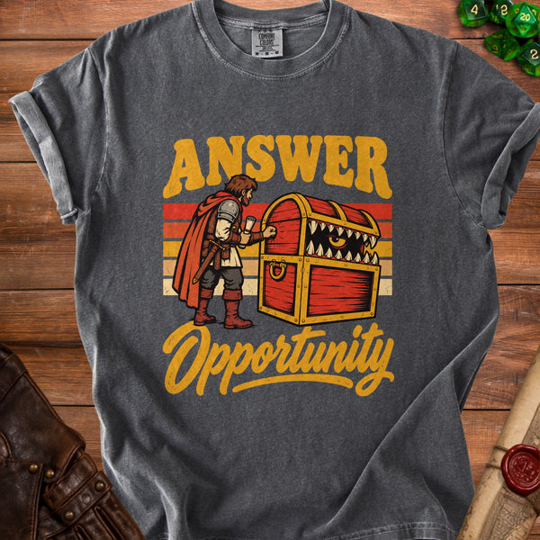 Mimic Opportunity It Bites Back T-Shirt in Pepper