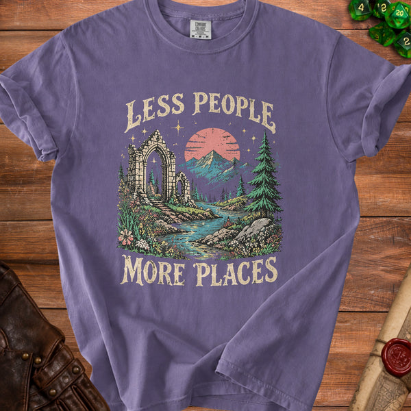 More Places T-Shirt in Grape