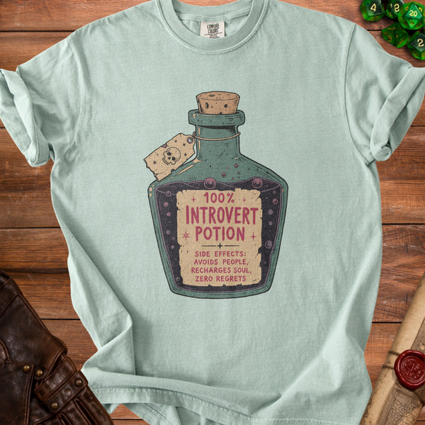 Introvert Potion T-Shirt in Bay