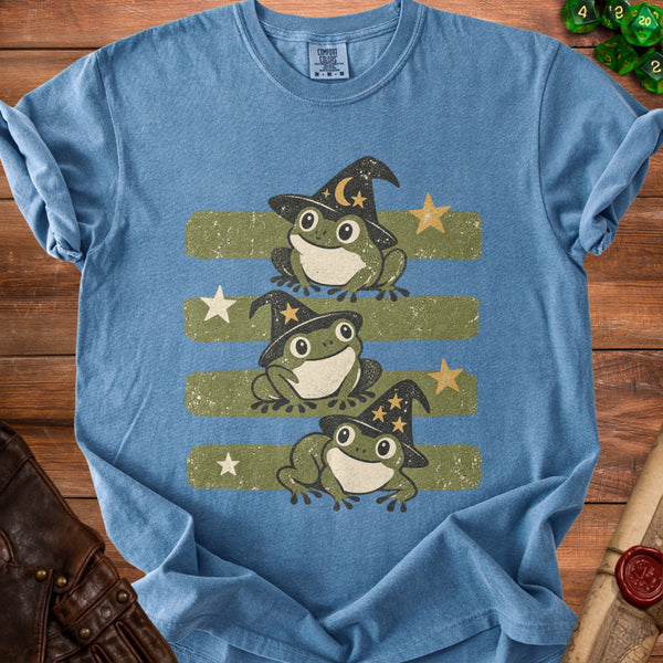 Wizard Frogs T-Shirt in Blue Jean