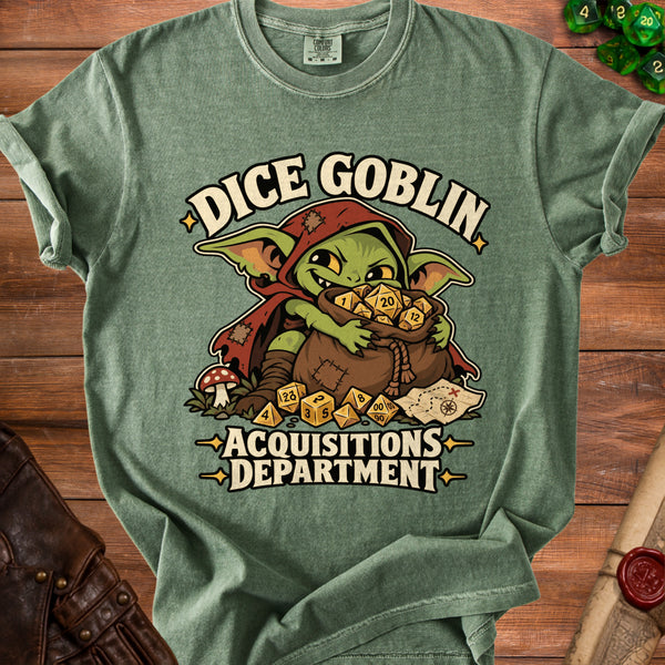 Dice Goblin T-Shirt in Moss