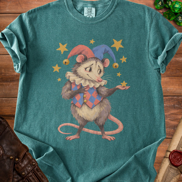 Jester Possum T-Shirt in Blue Spruce