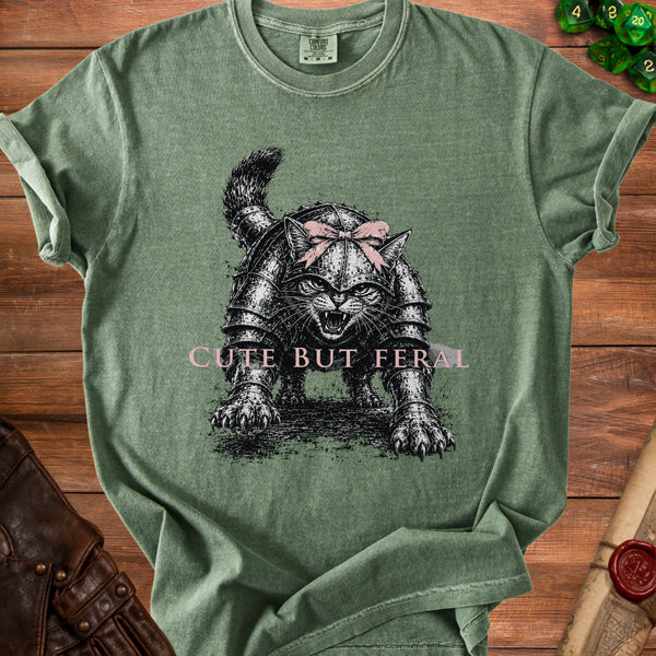 Cute Feral T-Shirt in Moss