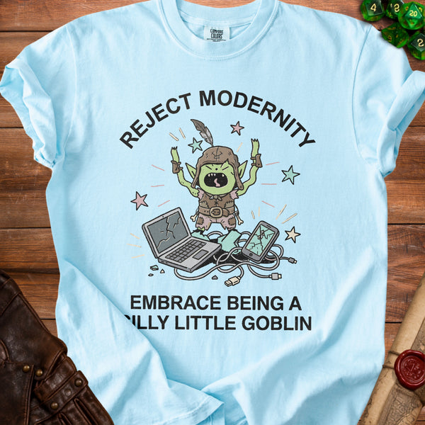 Goblin Mode T-shirt in Chambray