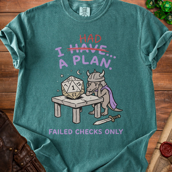 Critical Fail T-Shirt in Blue Spruce