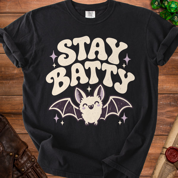 Stay Batty T-Shirt in Black