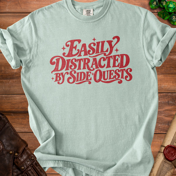 Retro Side Quests T-Shirt in Bay