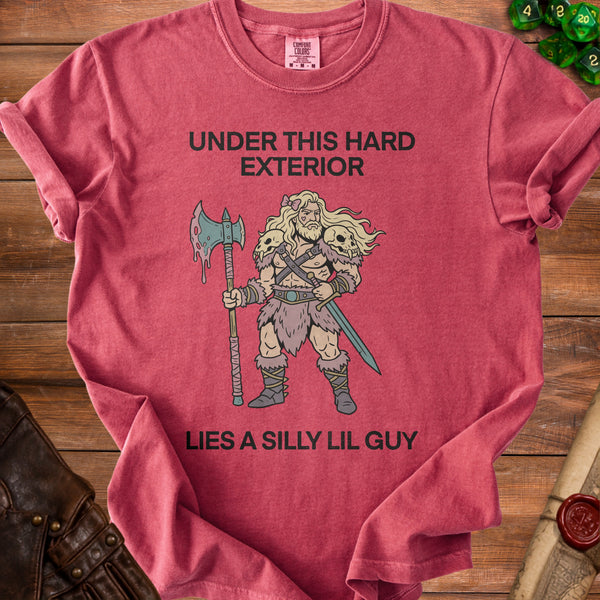 Silly Lil Guy Secret Softie T-Shirt in Crimson