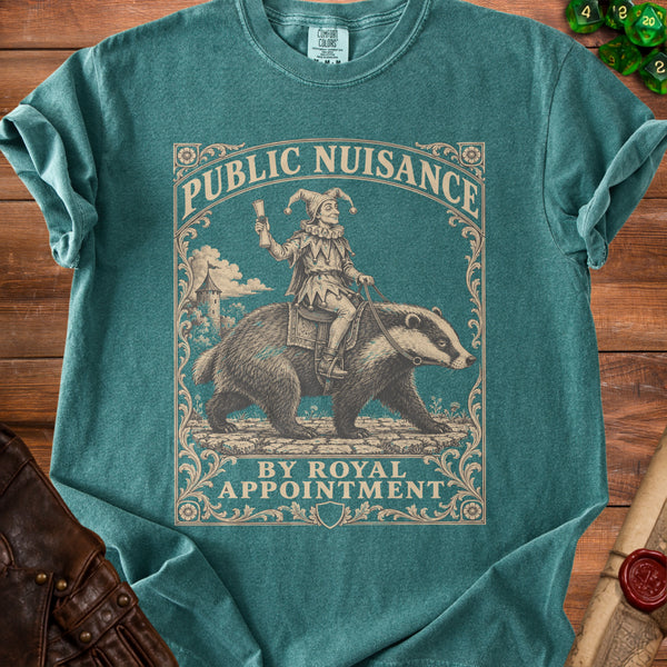 Public Nuisance T-shirt in Blue Spruce