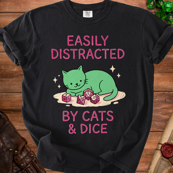 Distracted T-shirt in Black