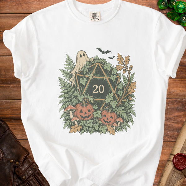 Spooky D20 T-Shirt in White