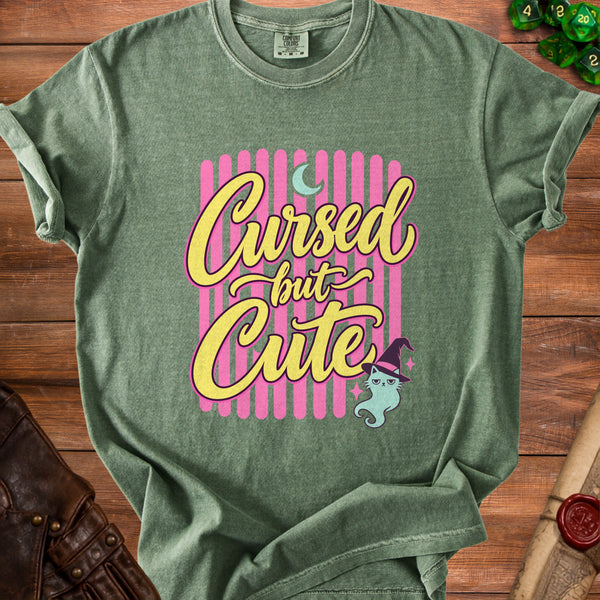 Cursed Cute T-shirt in Moss