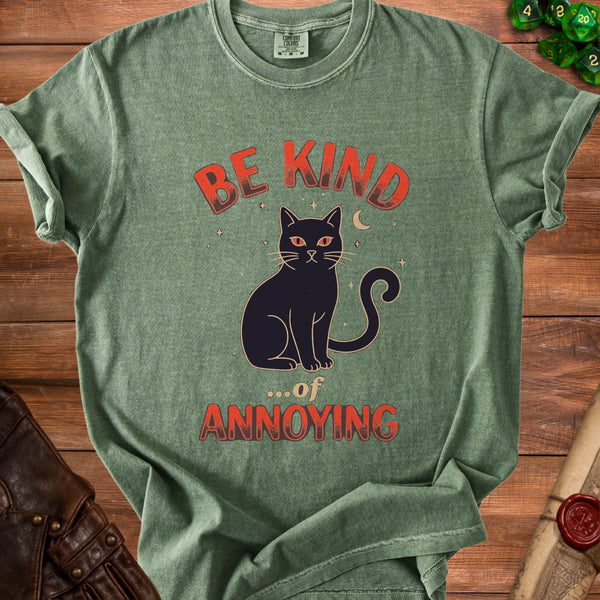 Annoying Cat T-shirt in Moss
