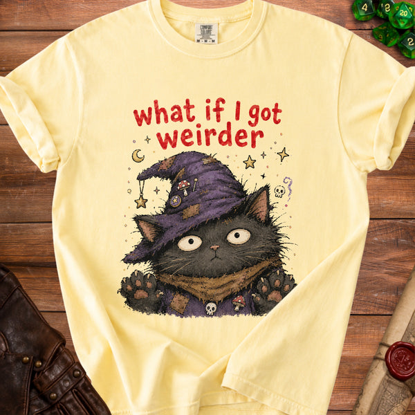 Weirder Cat T-Shirt in Butter