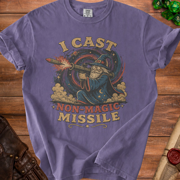 Non-Magic Missile T-Shirt in Grape