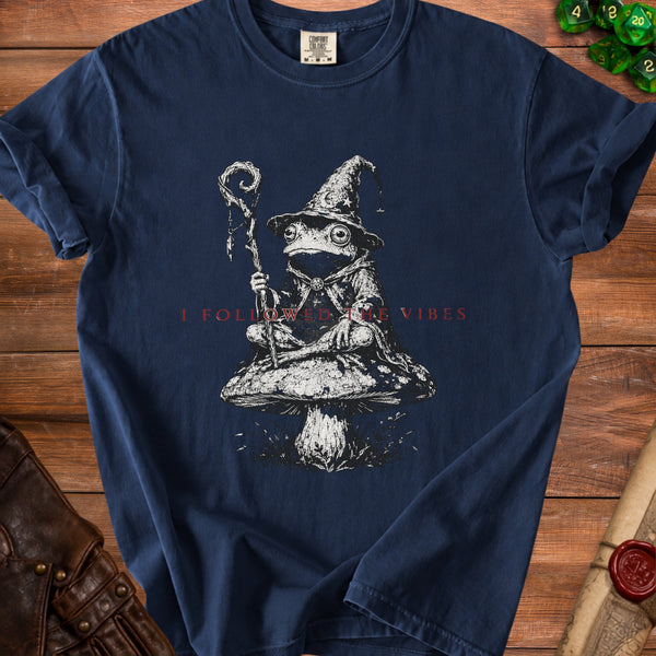 Vibes Frog T-Shirt in True Navy
