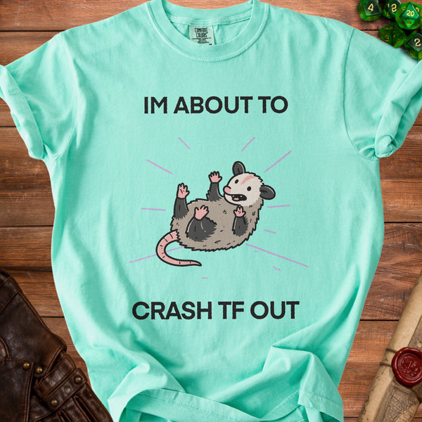 Opossum Crash Out T-Shirt in Island Reef