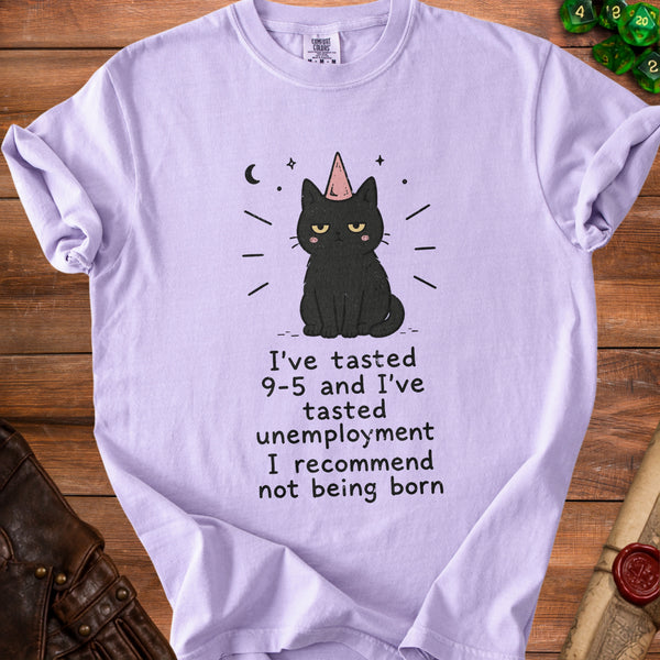 Existential Cat T-shirt in Orchid