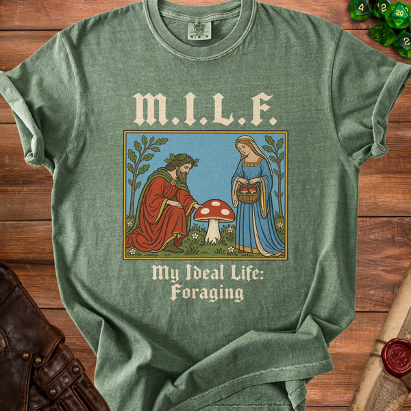 MILF Foraging T-shirt in Moss