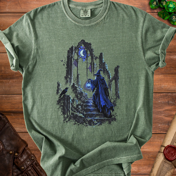 Moonlit Wizard T-Shirt in Moss