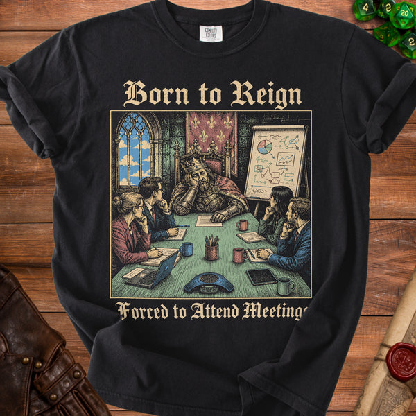 Reign Meeting T-shirt in Black