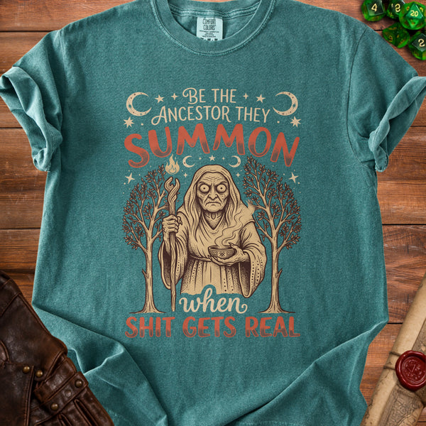 Summon Ancestor Legend They Call T-Shirt in Blue Spruce