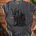 Dark t-shirt with a distressed wizard graphic and text "EVERYTHING HURTS".
