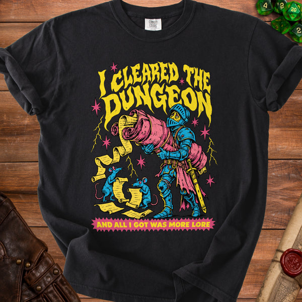Dungeon Lore T-Shirt in Black
