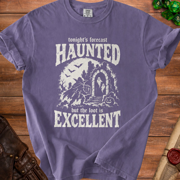 Haunted Loot T-shirt in Grape