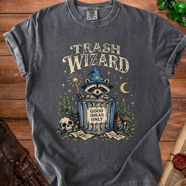 Trash Wizard T-Shirt in Pepper
